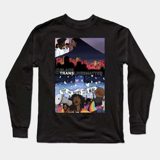 Black Translivematter Long Sleeve T-Shirt by mobilmogok99